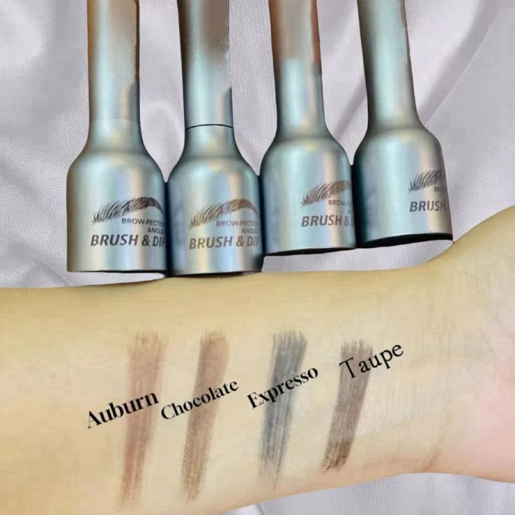 Lilywild Create Your Own Brand Waterproof  Cosmetics Private Label Brush and Dip Brow Fection High Quality Dip Eyebrow Pomade