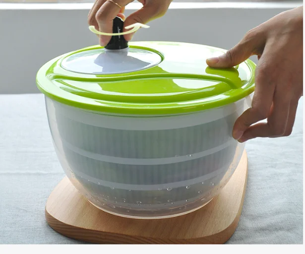 Quick and Easy Multi-Use Lettuce Spinner  Vegetable Dryer Fruit Washer Pasta and Fries Spinner
