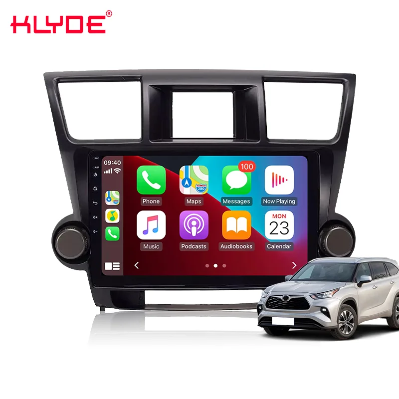 Android 13 Car Radio Stereo Multimedia Video Player For Toyota Highlander/Fortuner/Harrier/C-HR With GPS Navigation