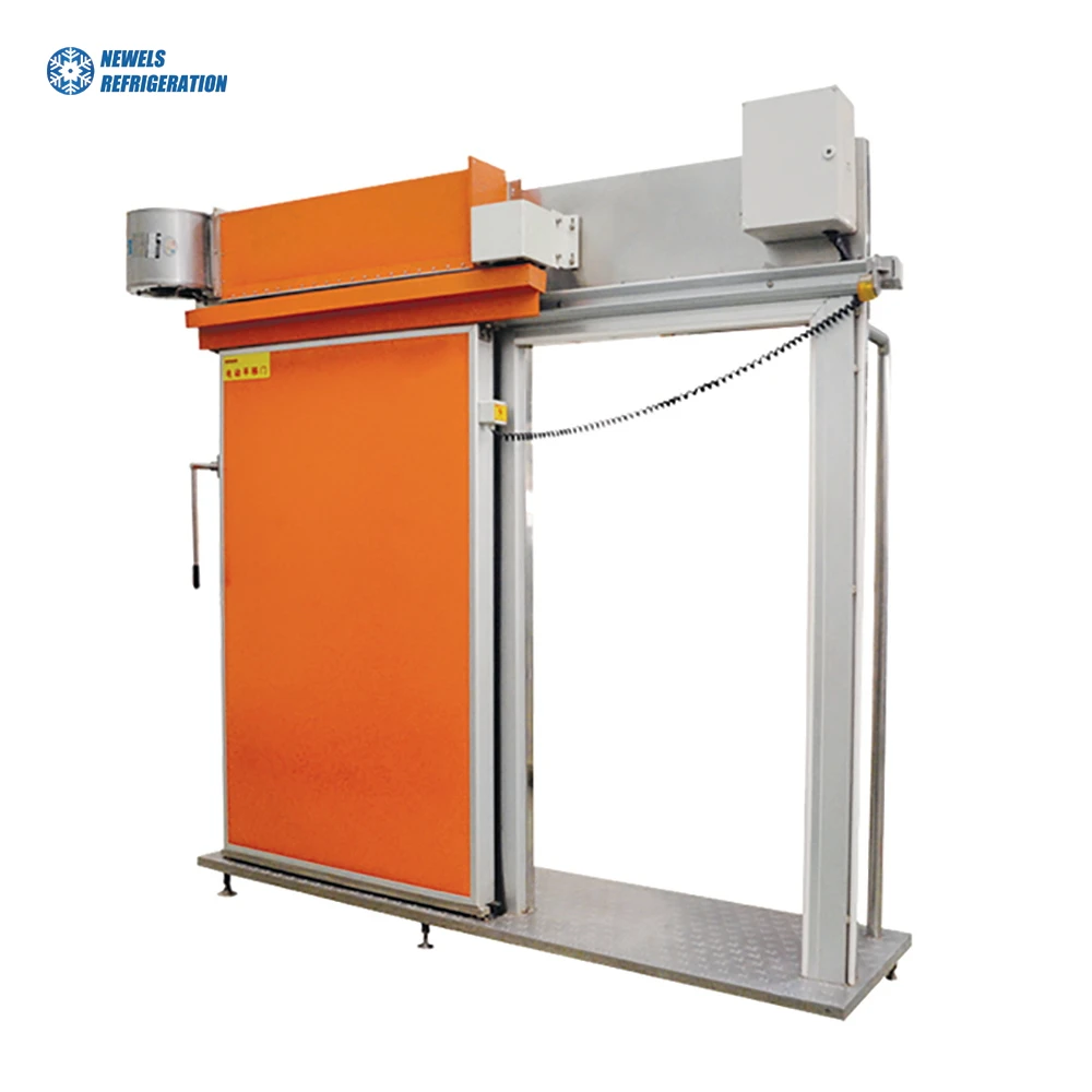 Manual and electric Semi Buried Doors Polyurethane Insulated Cold Room Hinged Swing Door