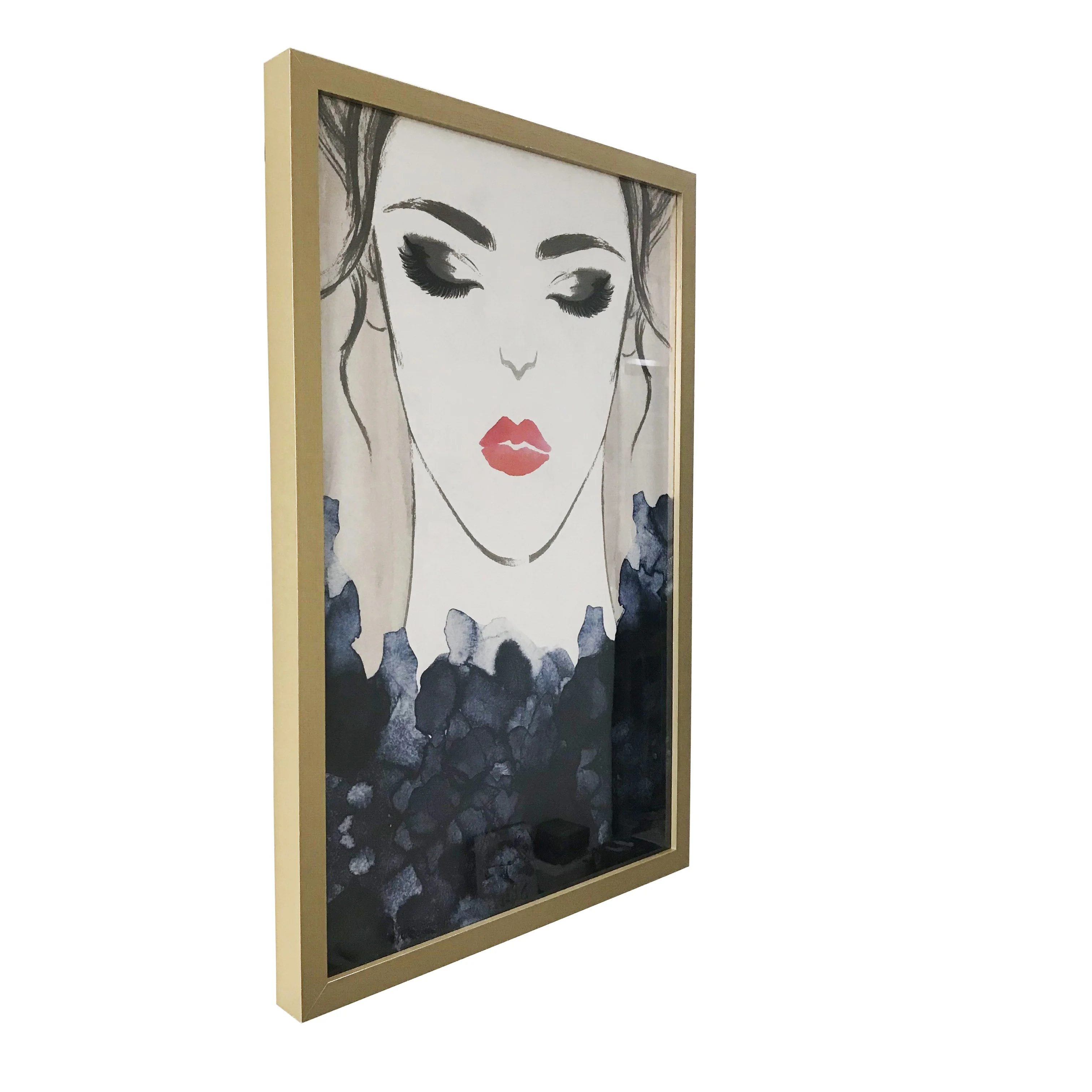 Framed wall art for living room Africa woman canvas printing for home decoration