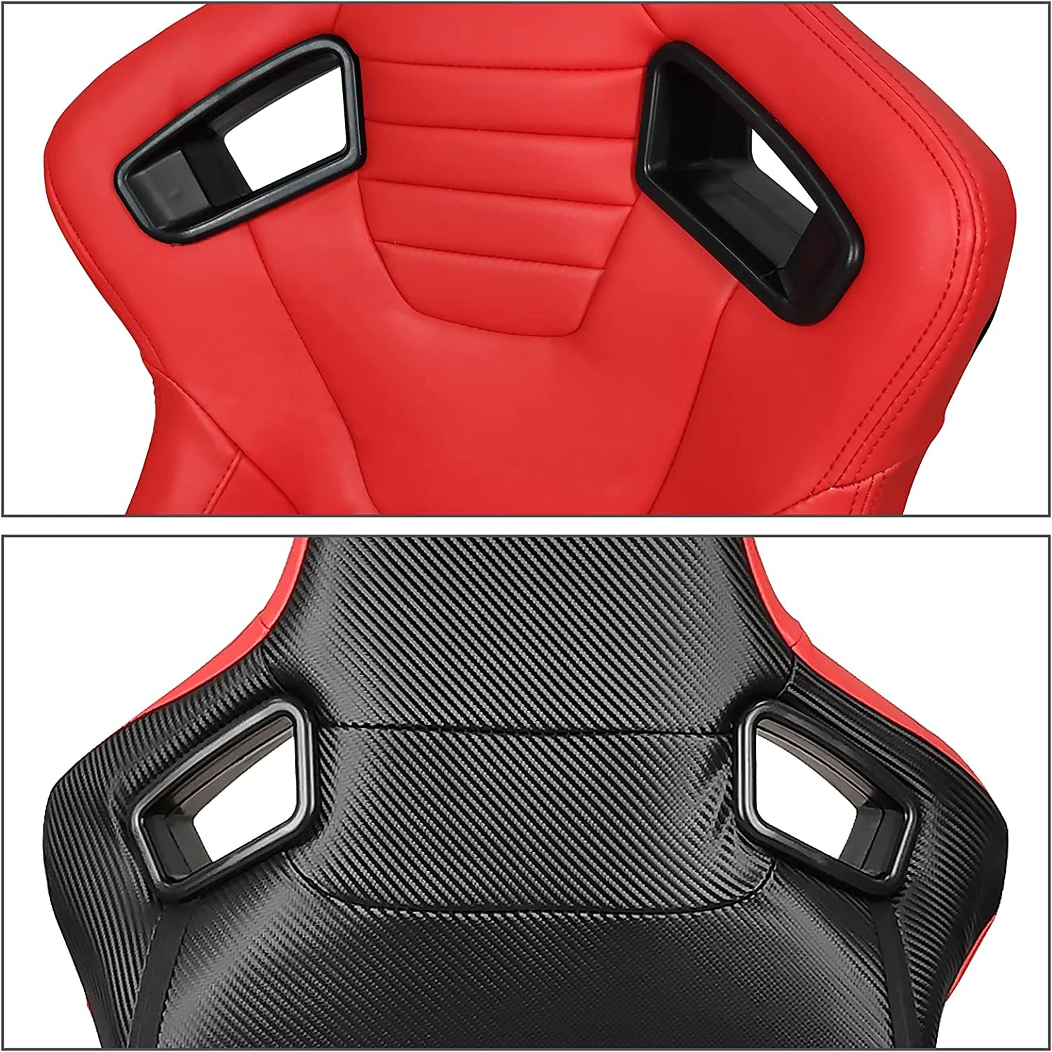 JIABEIR 1095 Universal Driver Car High Quality Leather Adjustable Sport Simulator Gaming Sim Racing Seats