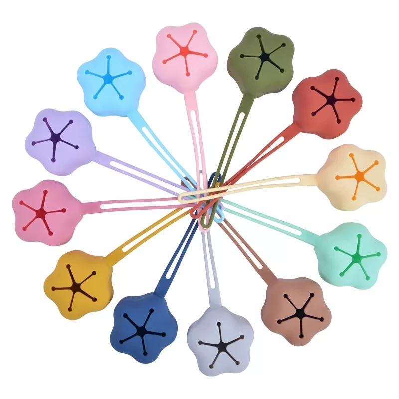 Custom Chew Teether Pacifier Holder Rubber Teether Baby Nipple Case Silicone Soother Clip Pacifier Bag