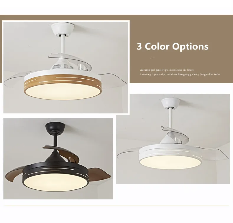 
Chinese Ceiling Fans Prices 42/52 inch Iron Blade Concealed Ceiling Fan Light 