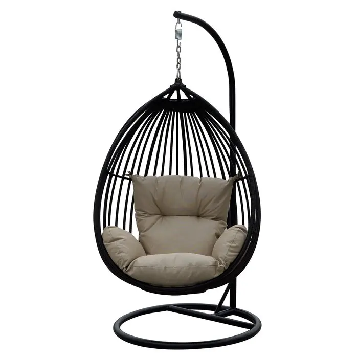 Hanging garden furniture patio large swing egg chair rattan wicker hanging chair