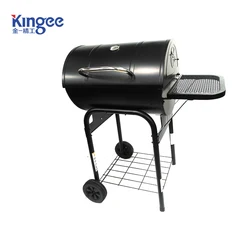 Wholesale Outdoor Travel Single Barrel Smoker Bbq Grill With Side Table