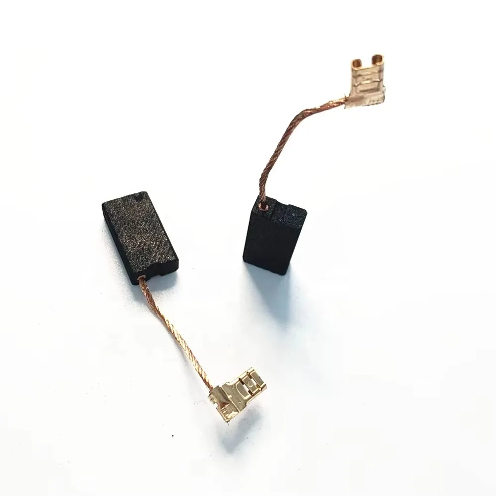 Customized carbon brushes with various materials, graphite containing copper and silver power tools carbon brush