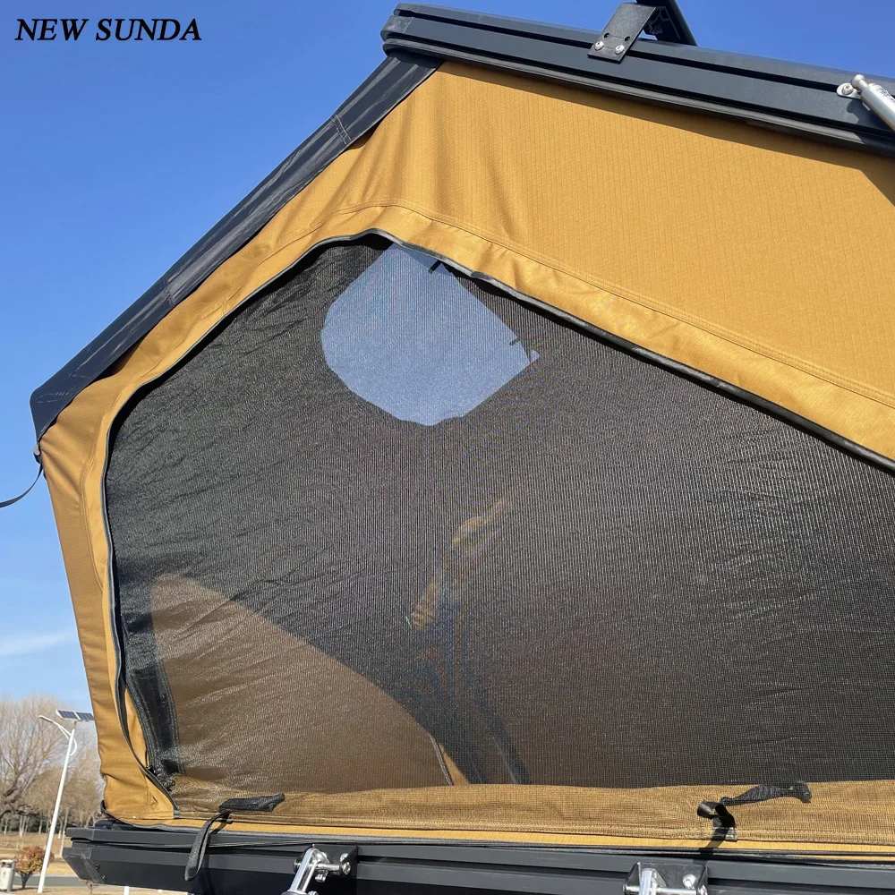 Suitable for Photography Scouting Concealed Aluminum Triangle Hard Shell Rooftop Tent