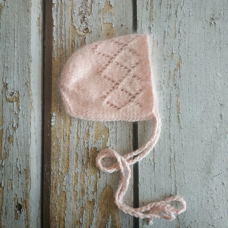
Newborn bonnet photography props baby diamond hat photography props 