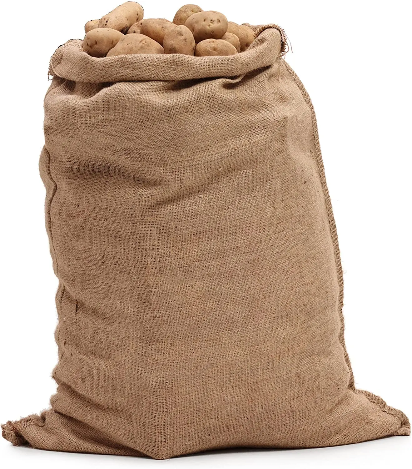 Hessian Burlap Sack Bangladesh 100% Jute Sand Bags Supplier Brown 50KG Gunny Bags With String