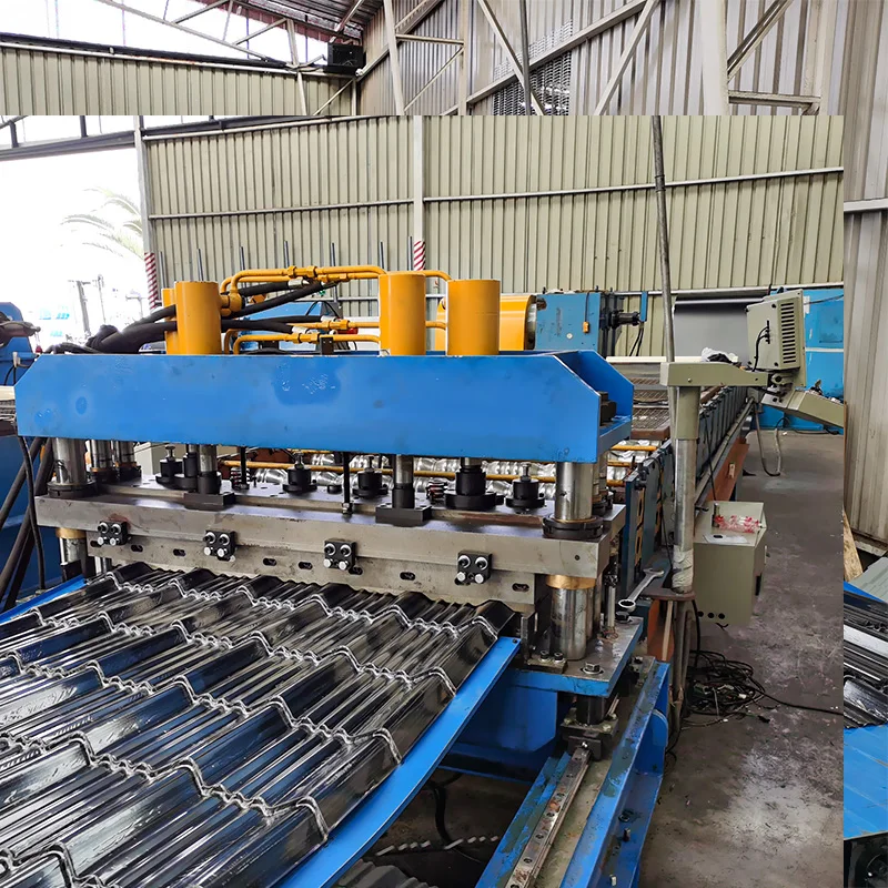 Steel Tile Making Machinery Sheet Metal Roof Tile Panel Cold Roll Forming Machine