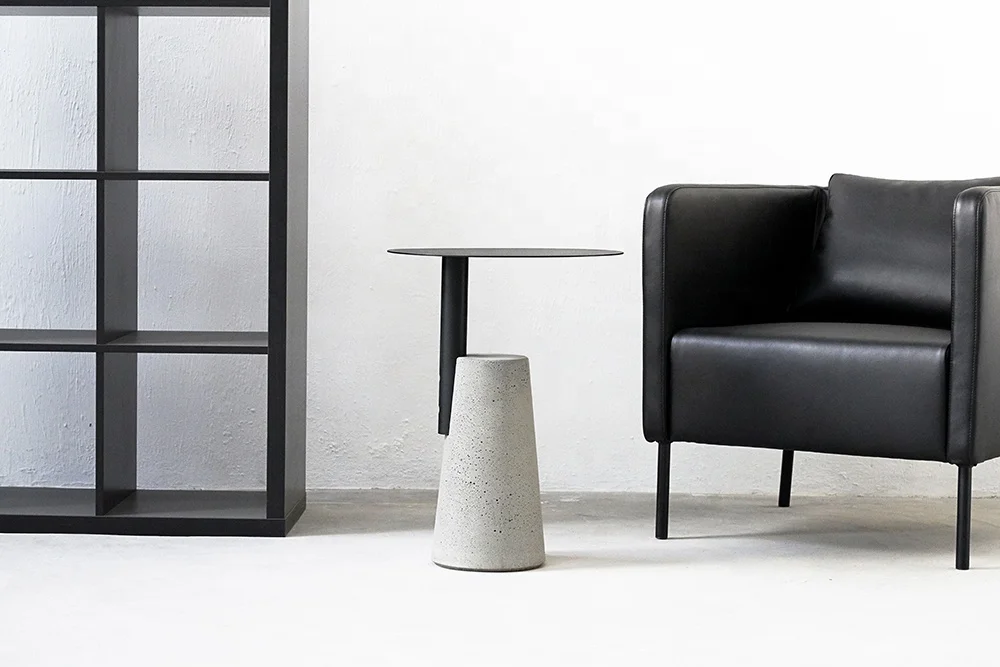 
Bentu Bai modern antique rustic rattan round cafe table reclining coffee table space saving furniture for living room 