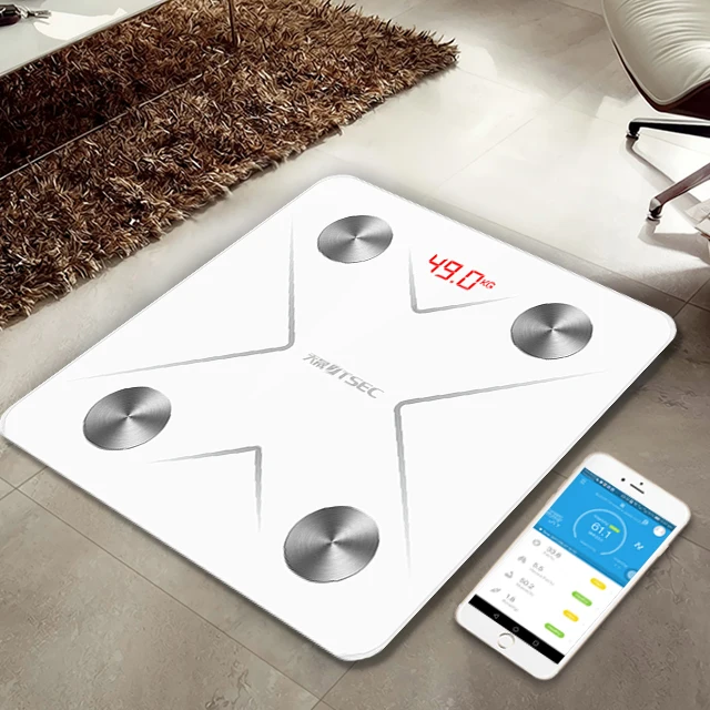 Novation launchkey завод Hebei подзарядка через USB светодиодный дисплей персональных цифровых Bluetooth ванная комната Весы измерения жира тела