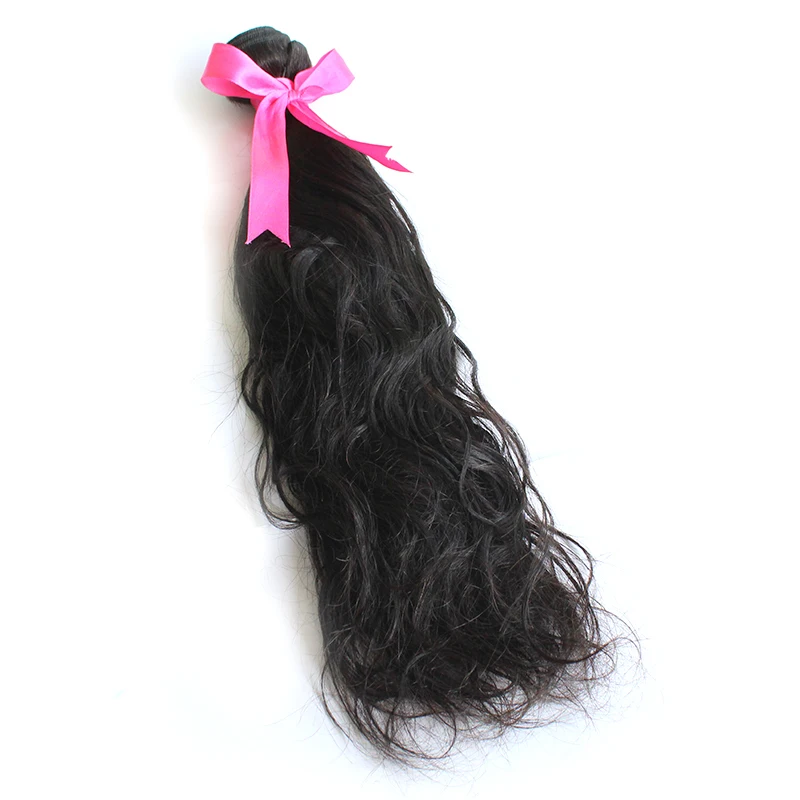 no tangle no shed hair weave wholesale natural wave Indian factory supply wavy