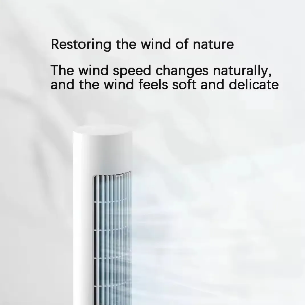 Mijia Smart DC Inverter Tower Fan 2 DIY Natural Wind Enveloping Soft Air Supply Child Safety Protection Xiaoai Voice Control