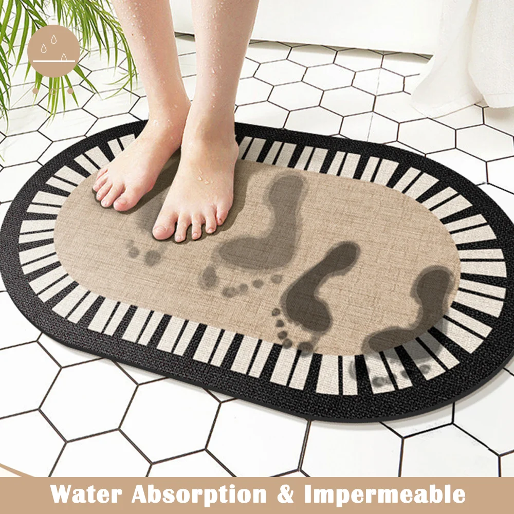 Non-Slip Bath Mat INS Style Doormat Absorbent Carpets Entrance Rug Balcony Floor Mats Living Room Bathroom Area Rugs
