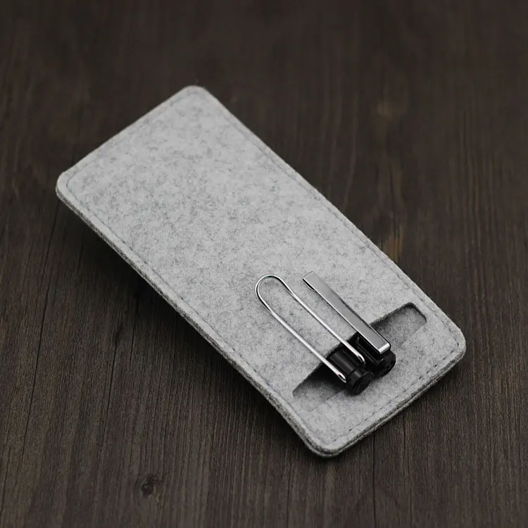 Custom Stationery Felt Portable Office Stationery Pen Storage Bag Felt Pen Case