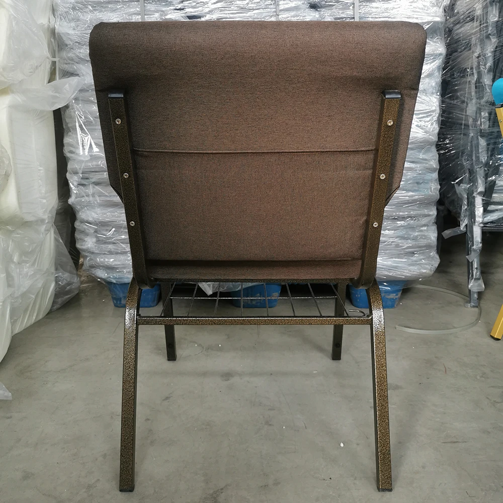 Manufacturer Wholesale Cheap Stacked Theatre Furniture Chair Seats Fabric Auditorium Metal Church Chairs