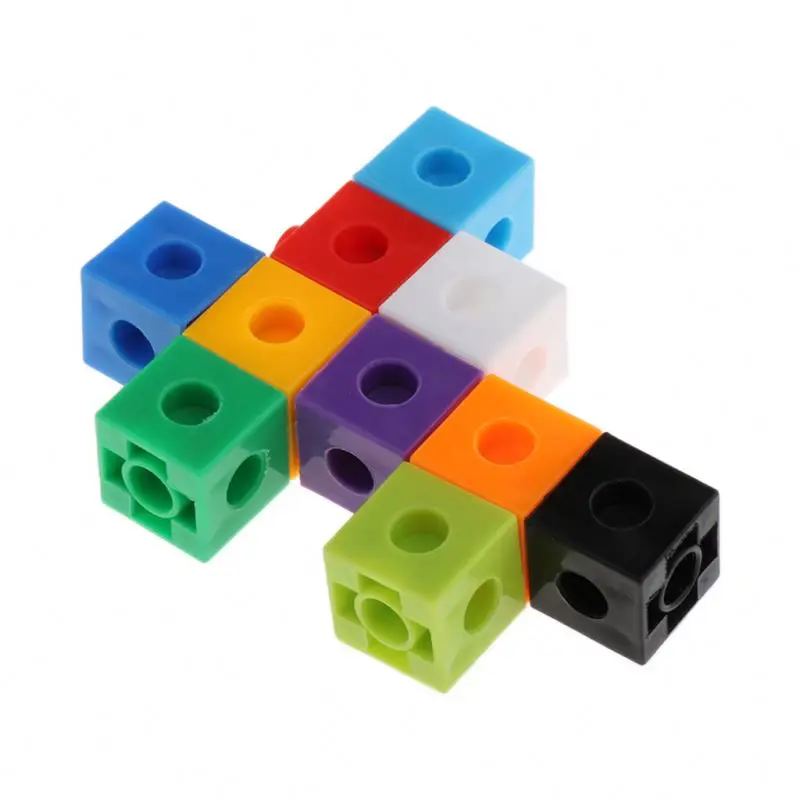 Popular New Producing Montessori Educational Toys Snap Cubes MathLink Cubes Math Manipulative Interlocking Counting Blocks