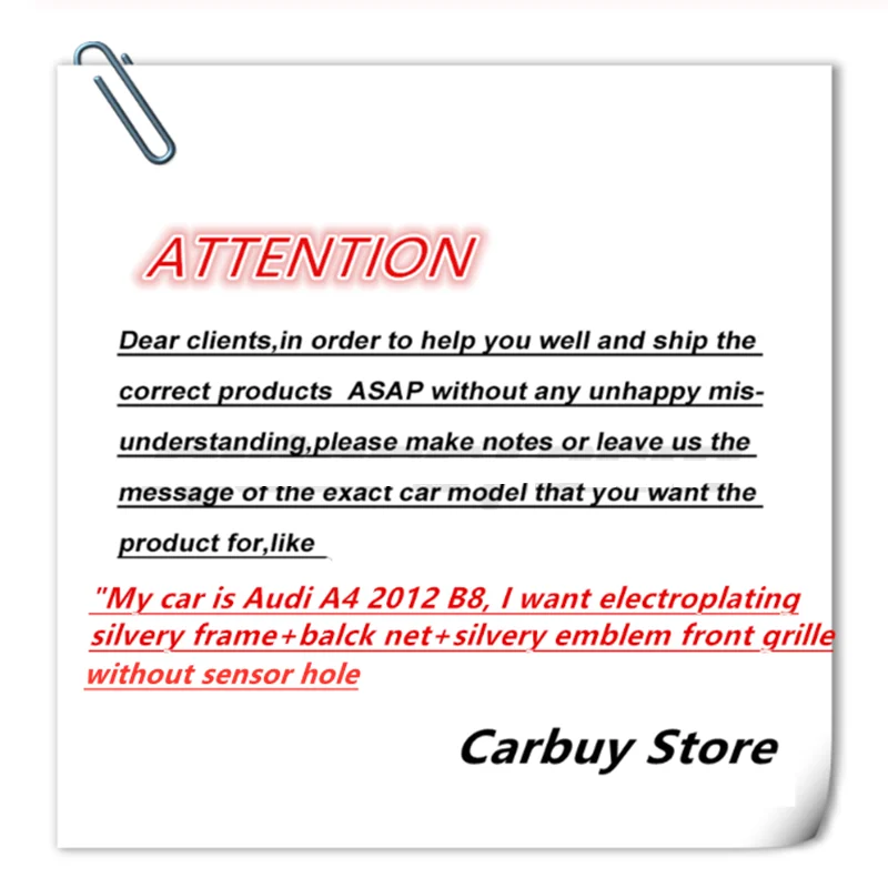 Front Bumper Grille Hood Grill For Audi A3 2017 2018 2019 Facelift Audi RS3 Racing Grille with ACC Hole