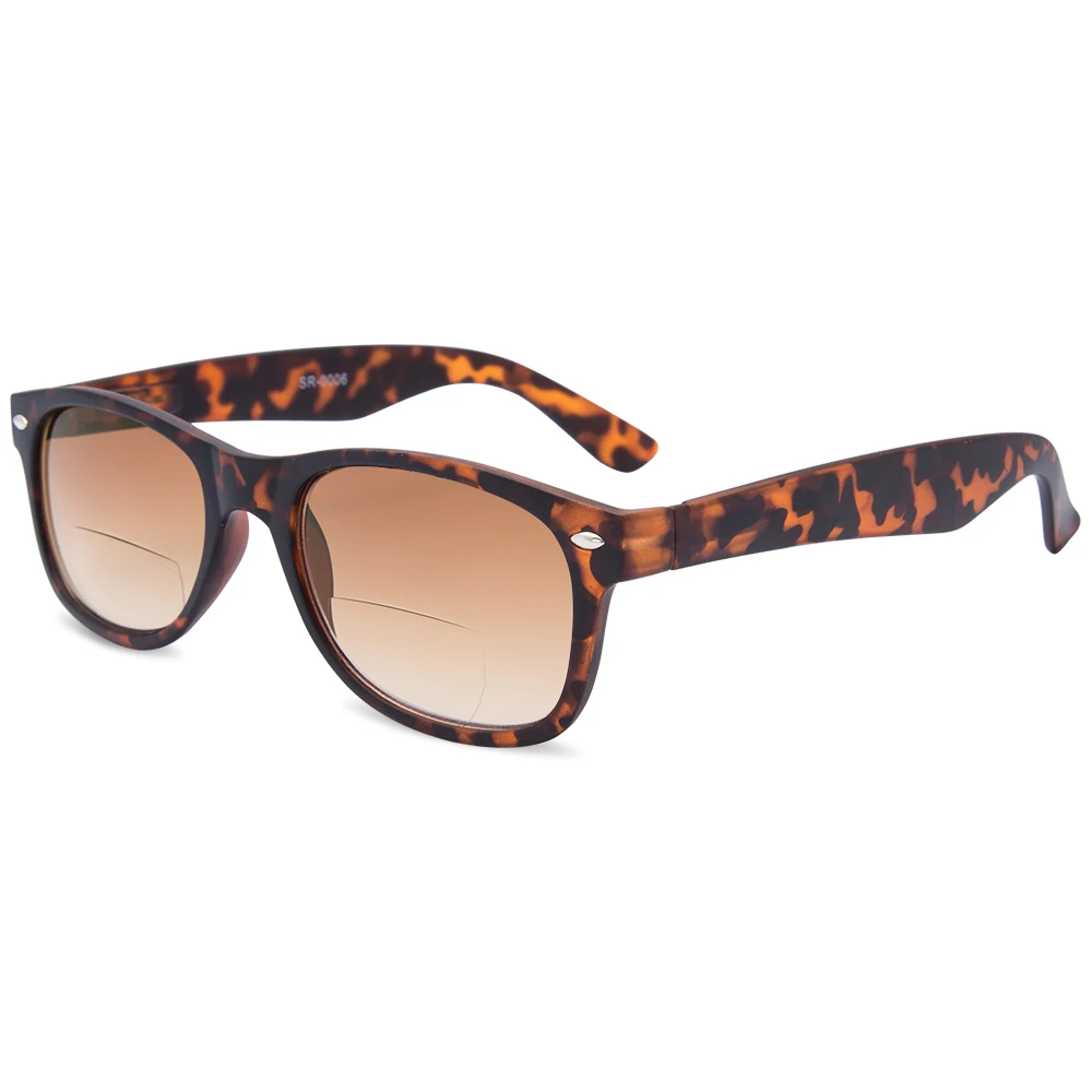Unisex Plastic Customized logo tinted sun reader sunglasses bifocal Reading Glasses