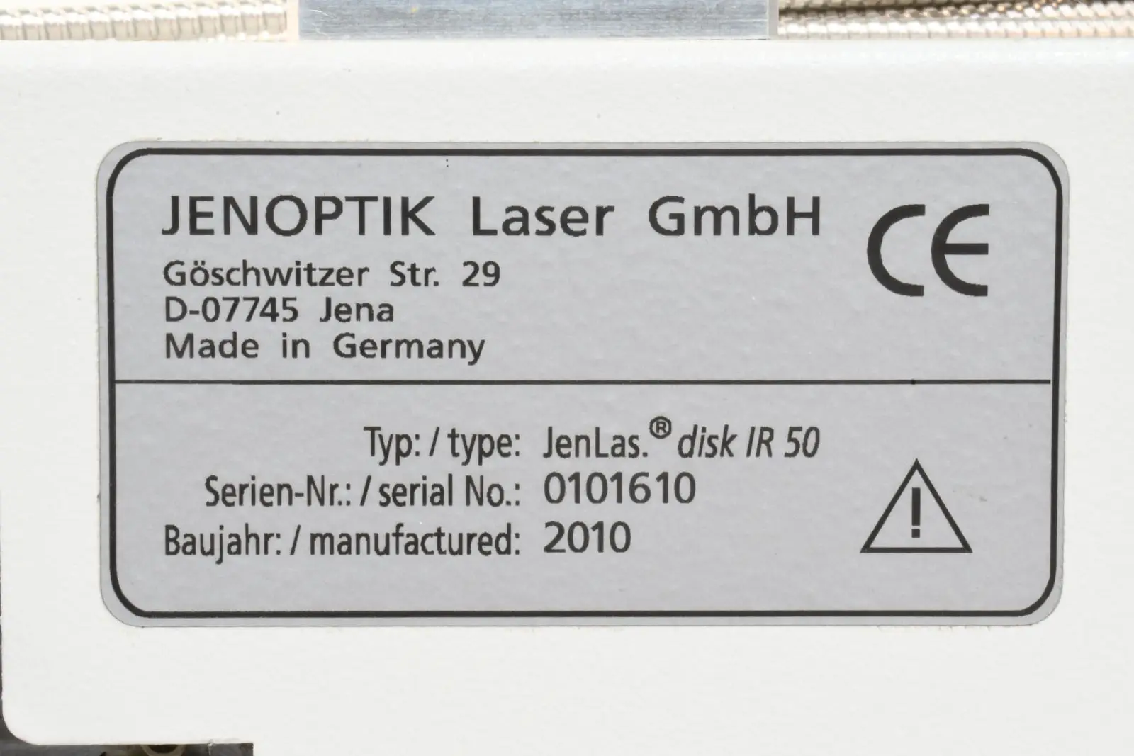 Jenoptik Ir50, Jenlas Disk Ir 50, Disk Laser