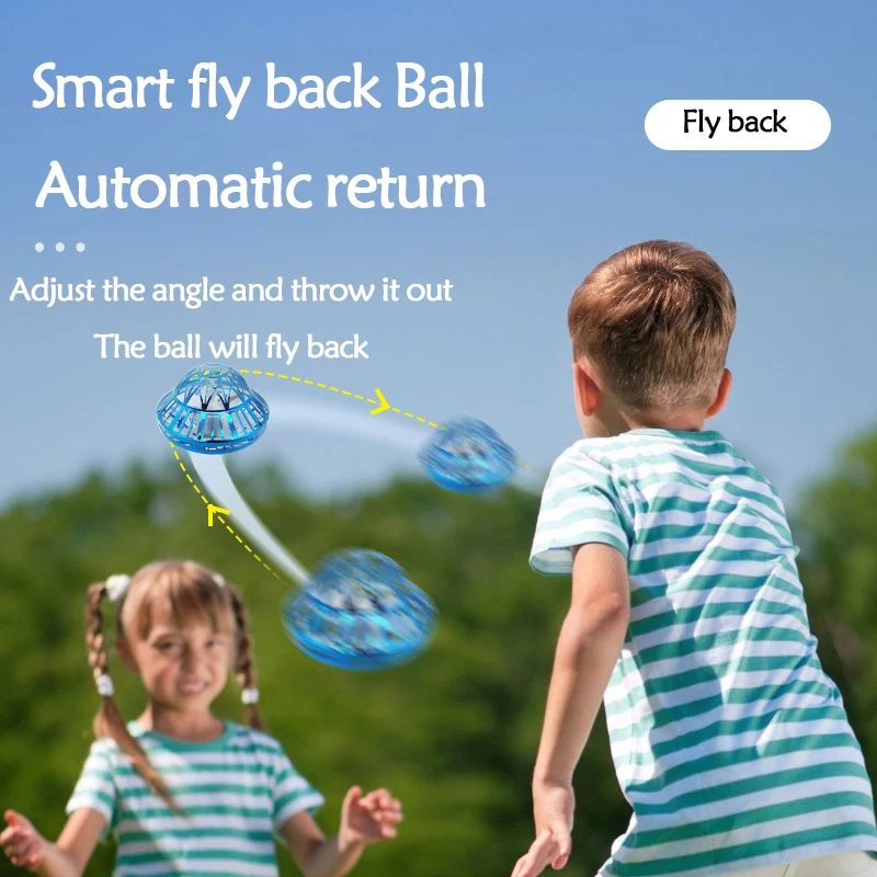 Hot Selling Flying Ball Boomerang Flyorb Magic with Led 360 Rotation Hand Controlled Mini Drone Flying Ball Toys