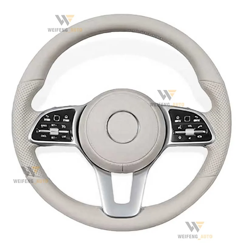 Превосходное кожаное гоночное Рулевое колесо для Mercedes Benz A/B/C/E/S/G/V-Class CLA GLK GLA GLC GLS G S-Class