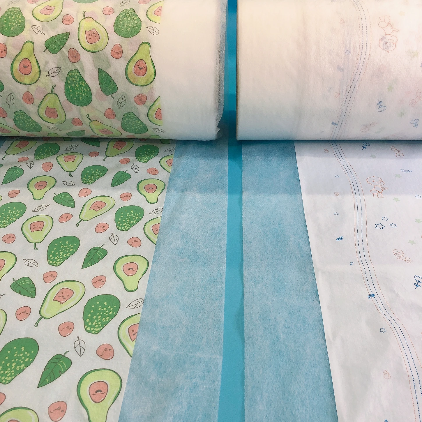 Good Price Super Soft Nonwoven Baby Diaper Partial Laminated Backsheet in China Factory