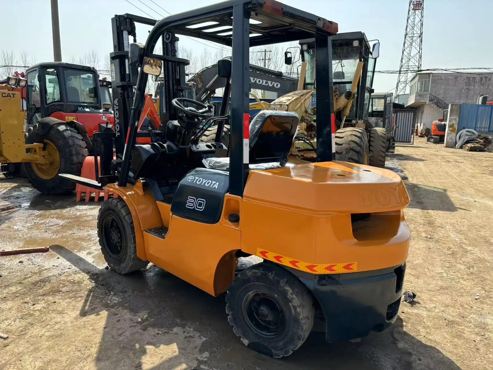 japan original used TOYOTA30 forklift for cheap sale in china TOYOTA 30 Used Forklift mini good condition 3ton small TOYOTA30