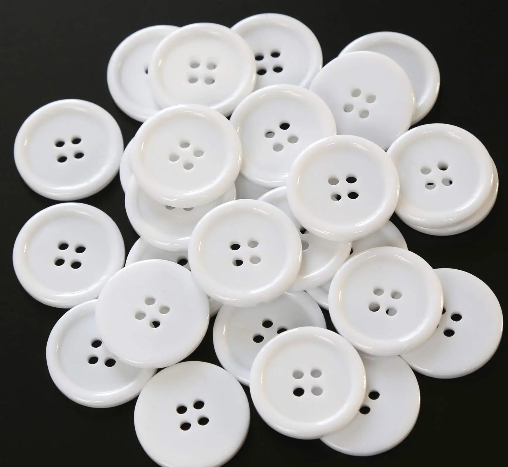 Square Round 2-Holes 4 Holes Boton Resin Plastic Sewing Button Garment Accessories Polishing Custom Shirt Buttons For Clothing