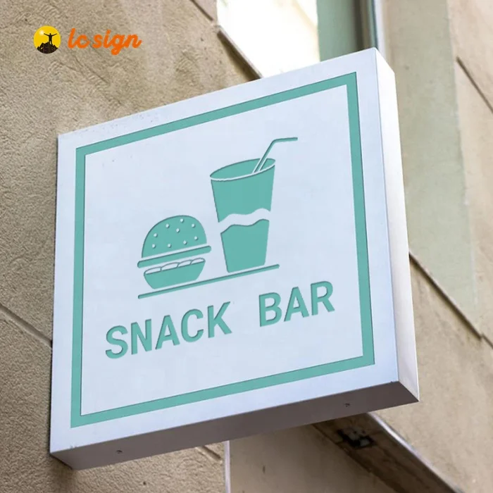 Двухсторонний световой короб вывески 24 часа открытые СВЕТОДИОДНЫЕ Рекламные световые коробки