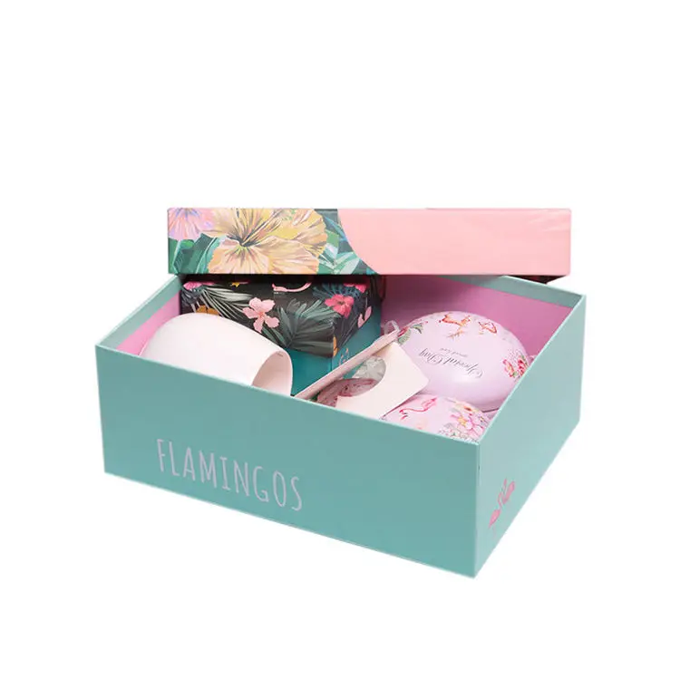 Factory Direct  Custom Design Girl Rose Tea Ceramic Cup Mug Gift Packaging Boxes Gift Box Packaging Luxury For Sale