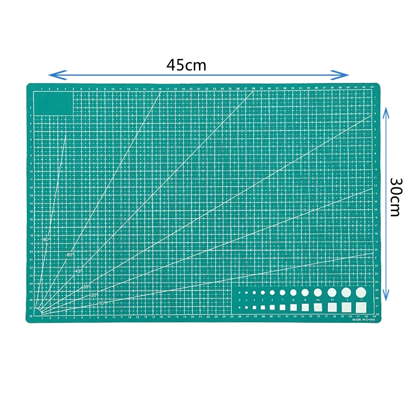 Wholesale Hot Sale Striped Pattern cutting mat Antimicrobial Round Shape cutting mat for plotter