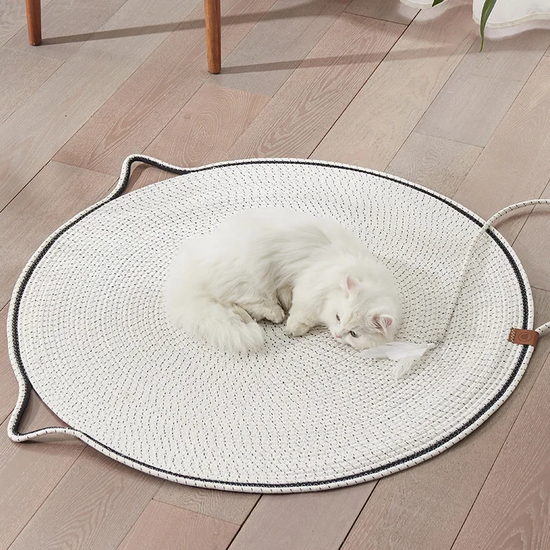Cat Scratching Board Durable and No Debris Sisal Mat for Cats  Sofa protection Against Scratching Woven Cool Mat  Cat Toy