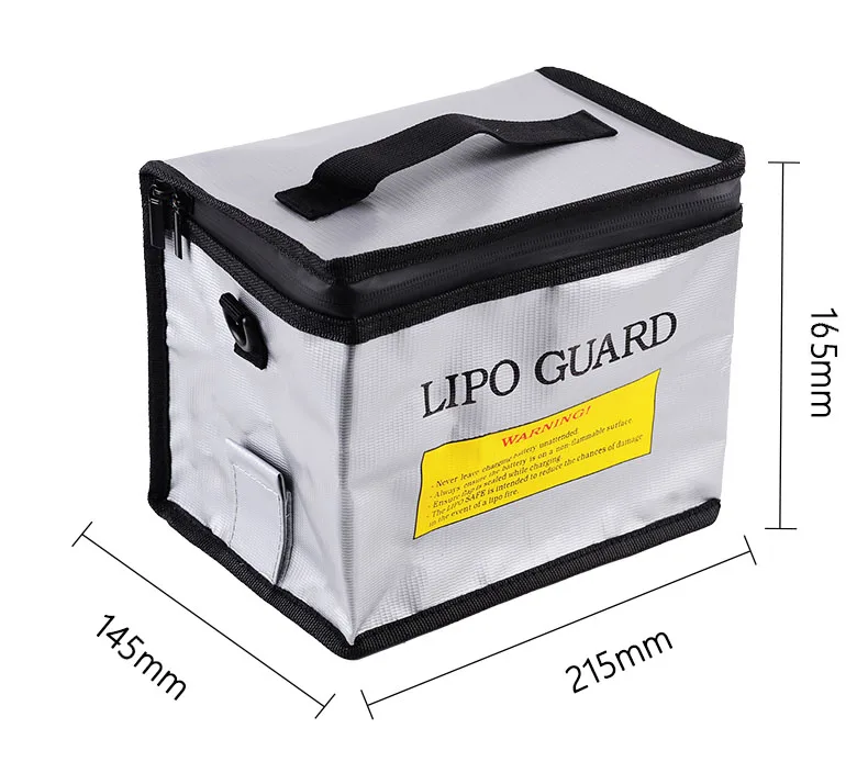 Fireproof Explosionproof Lipo Safe Bag Large Capacity Lipo Battery Storage Guard  Pouch for Charge Storage with Double zipper
