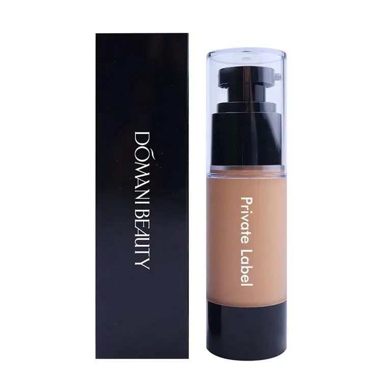 
Cosmetic Oem Odm Vegan Black Box Oil Control Foundation Matte Fit Me Full Coverage Cream Private Label Makeup Liquid Foundation 
