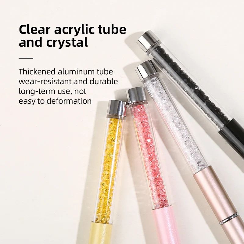 IRISMANLI Crystal Handle  Mascara Applicator Cleaning Eyelash lash Brush With Cover Spiral  Crystal Micro Mascara Wands
