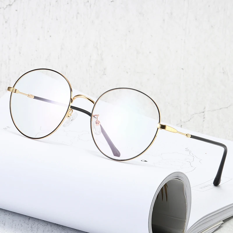 Literature And Art Retro MOQ 1pcs Metal Optical Reading Glasses