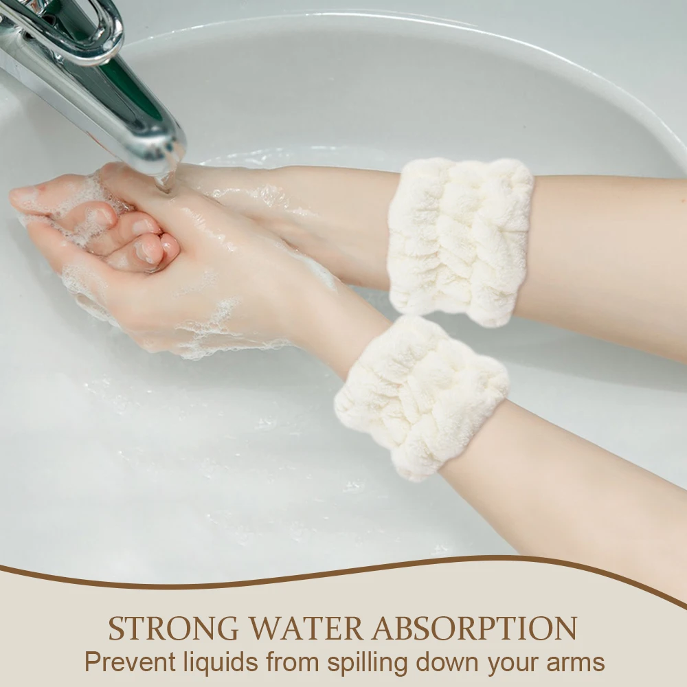 New Design Washband Microfiber Towel Scrunchies Spa Skin Care Wrist Bands For Washing Face