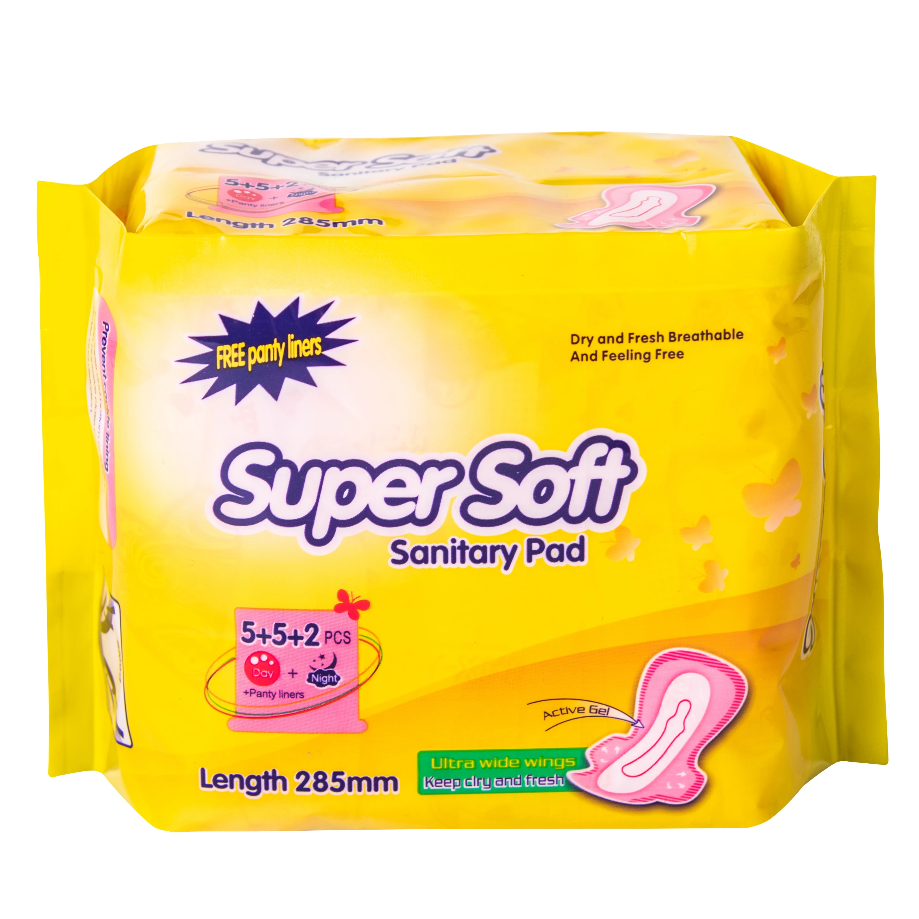 Super soft Day and Night use maxi sanitary napkin sanitary pad Manufacturer