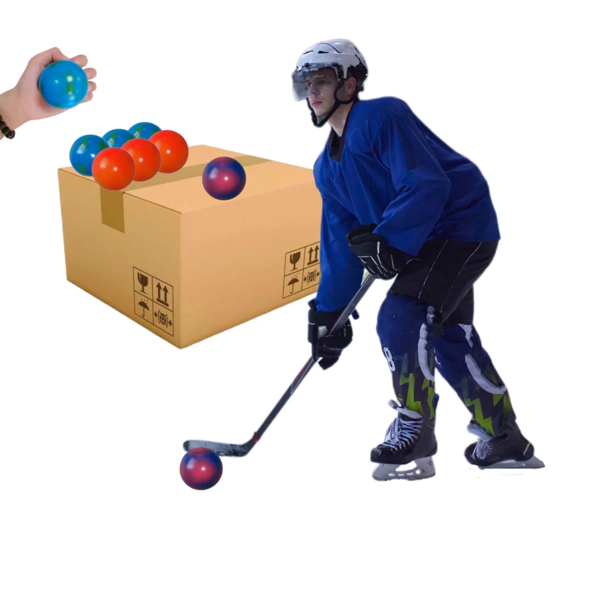 Wholesale Purchase High Quality PCV OEM Lacrosse Balls Durable Low Bouncy Balls Professional PVC Street Field Hockey Balls