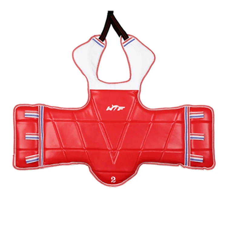 Boxing MMA Muay Thai Taekwondo Equipment PU Leather Taekwondo Chest Guard Body Protector
