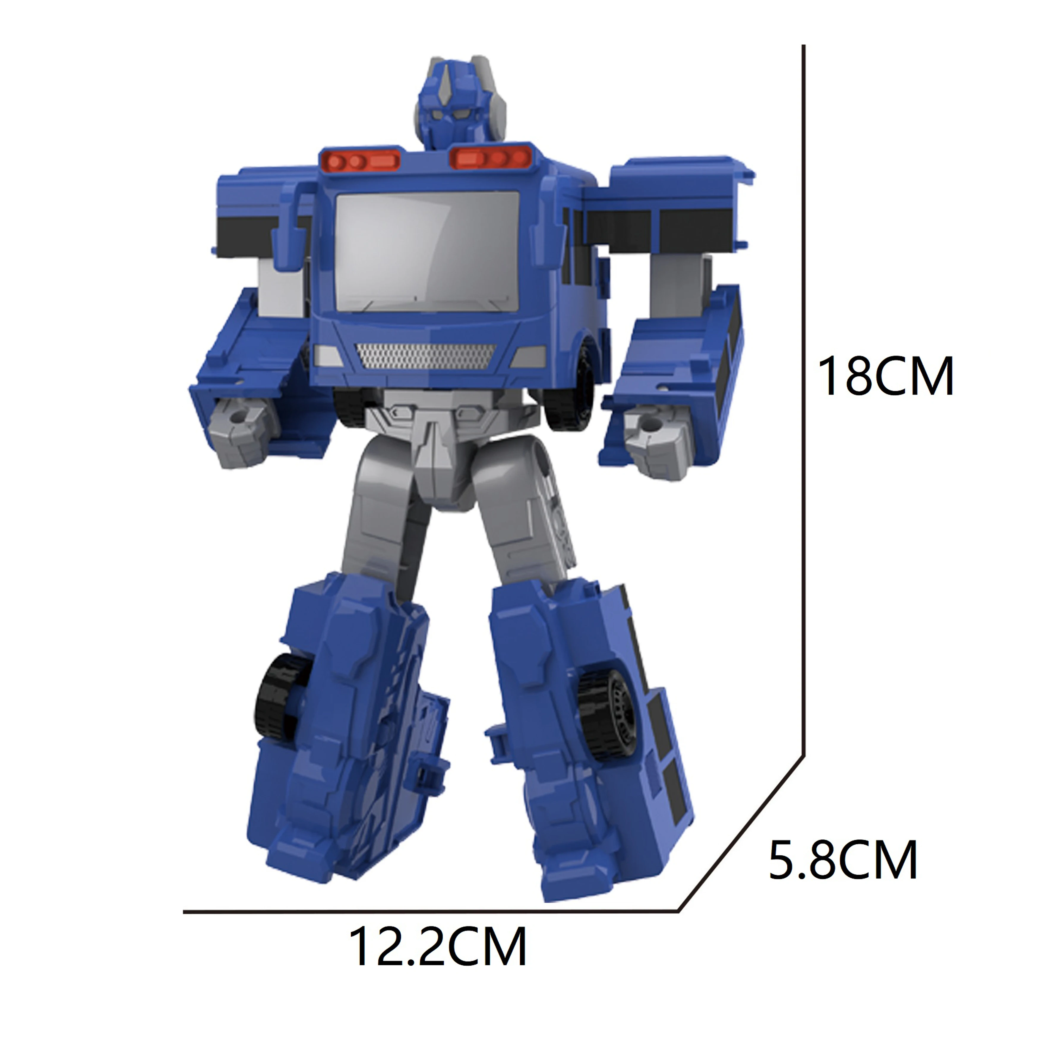 2023 New Arrival Children Deformation Robot Model Car Educational Transform Action Assembled Plastic Vehicle