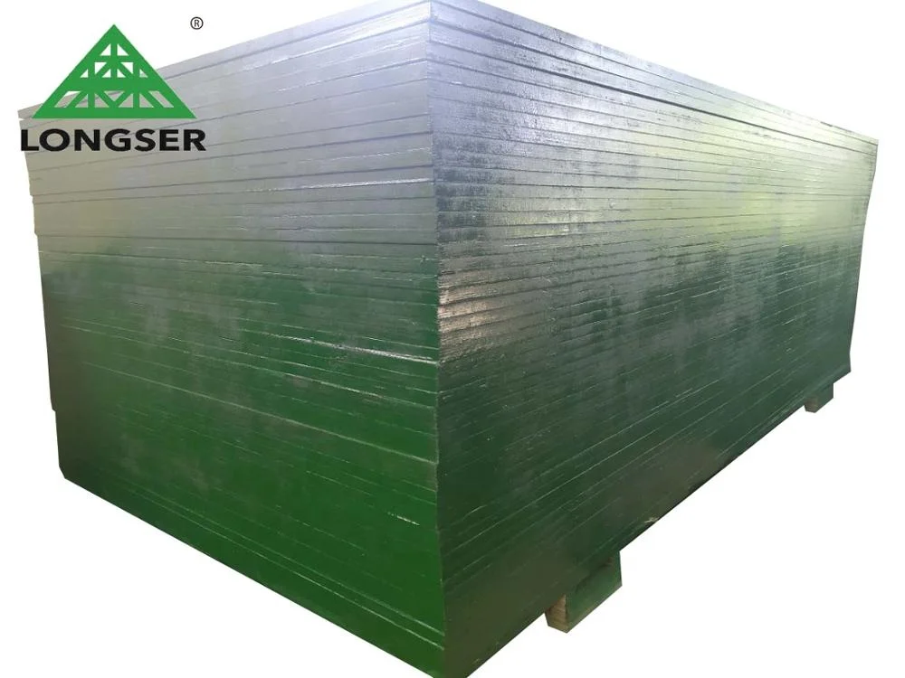 Phenolic Glue 15mm 18mm Plastic concrete formwork / Plastic Coated Plywood Sheets