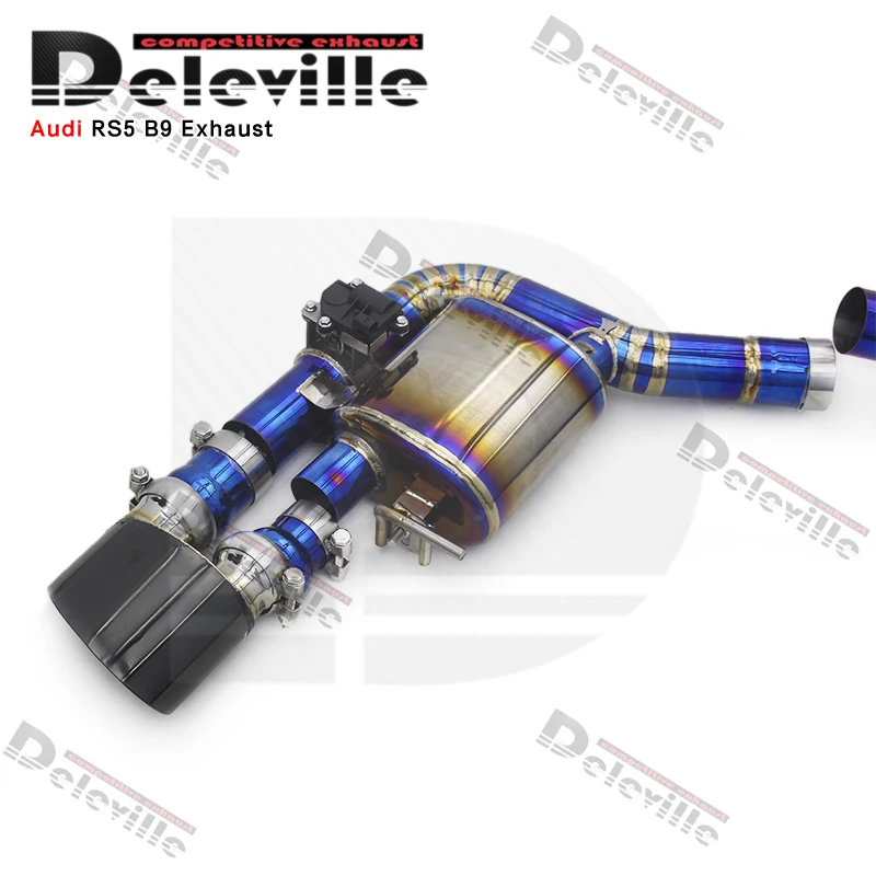 Catback  Exhaust With Valved For Audi RS4/RS5 B9/B9.5 2.9T 2017-2023 Exhaust Titanium Pipe Muffler  Exhaust System
