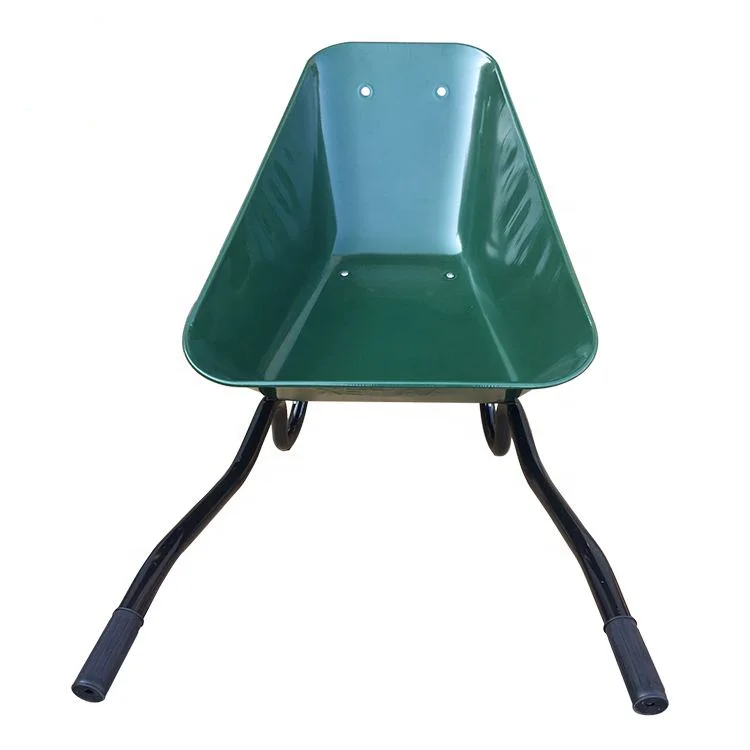 WB3800 75L Capacity  Wheelbarrow with Solid Wheel Kenya Metal OEM Customized Africa CBF Support Tray South