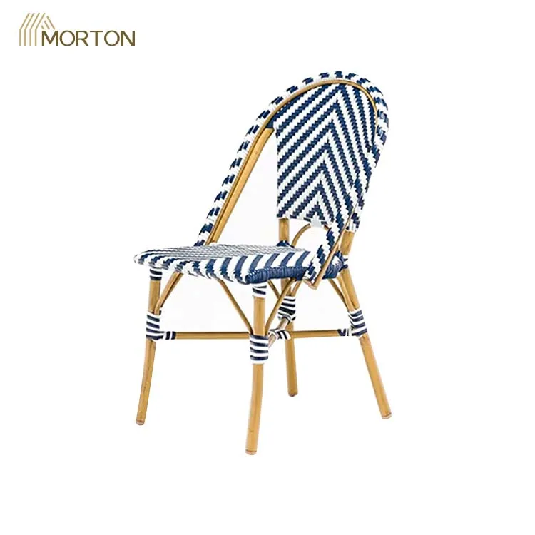 Water Proof Nordic High Quality Bamboo Dining Furniture Chair Rattan Wicker Chair Outdoor Garden Chair