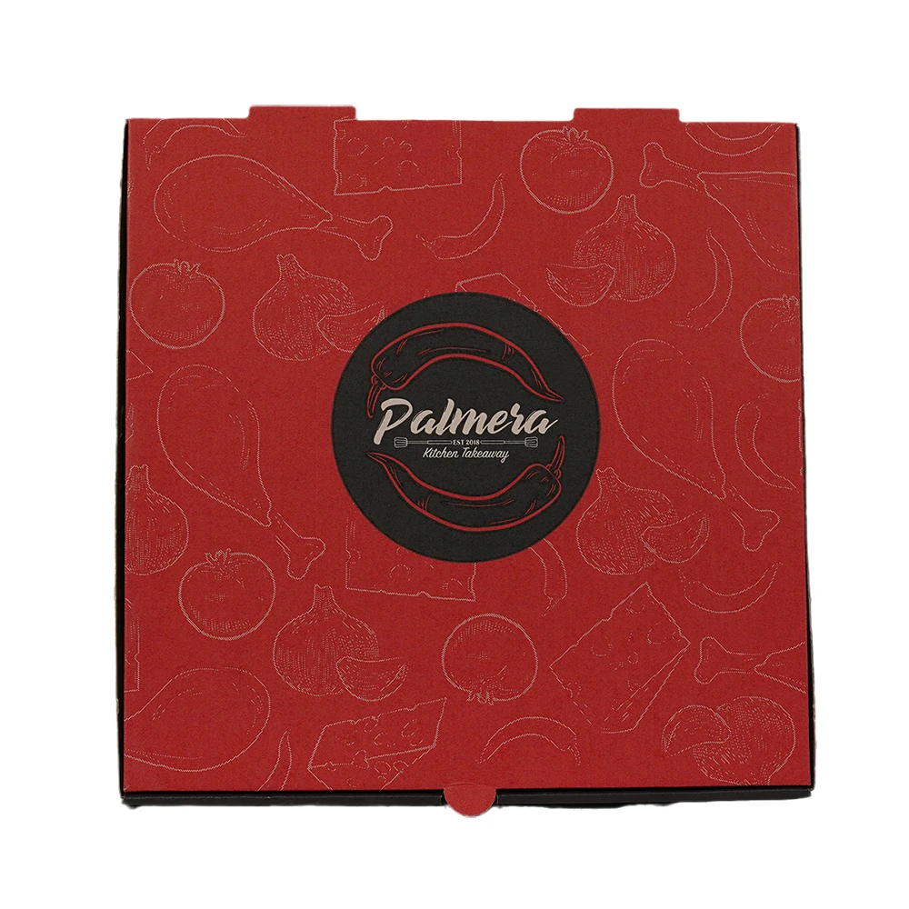 Wholesale Custom Design Your Own Logos 24 Inch Compostable Cardboard Black Octagon Hexagon Pizza Box