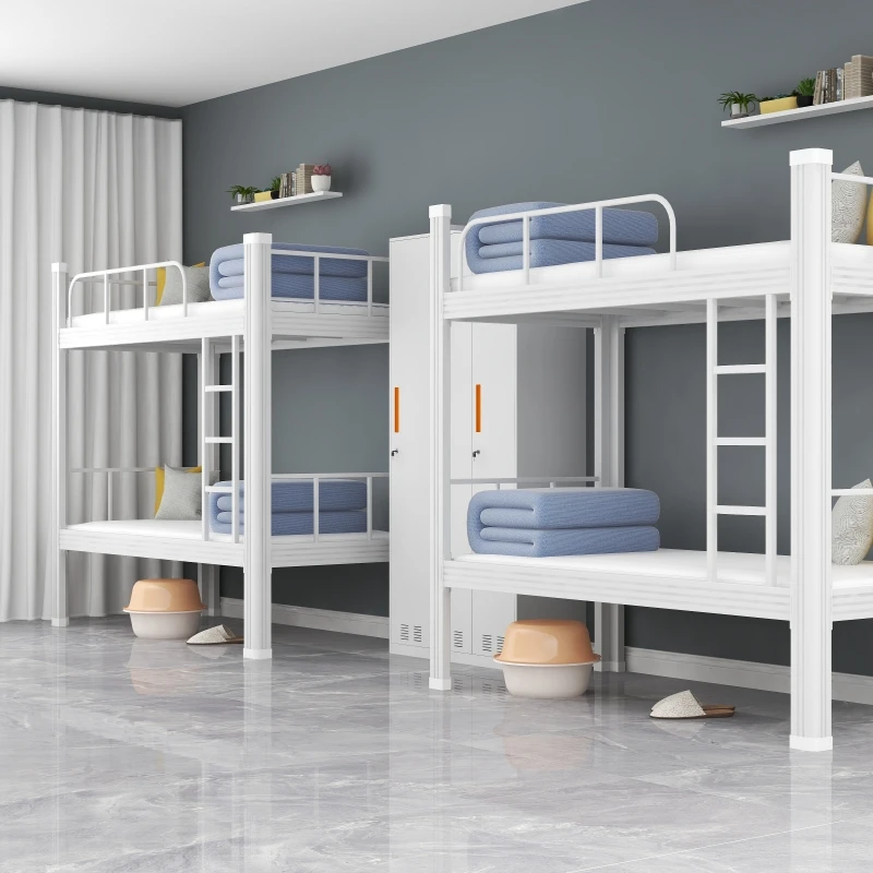 YML Hot Sale Modern Bunk Beds For Adult With Storage For Bedroom Campus Metal Kids Dormitory Bunked Bed With Stairs